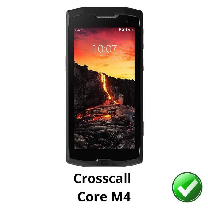 Protection écran pour Crosscall Core M4 [Pack 2] Film Plastique Protecteur Résistant Ultra Mince Phonillico
