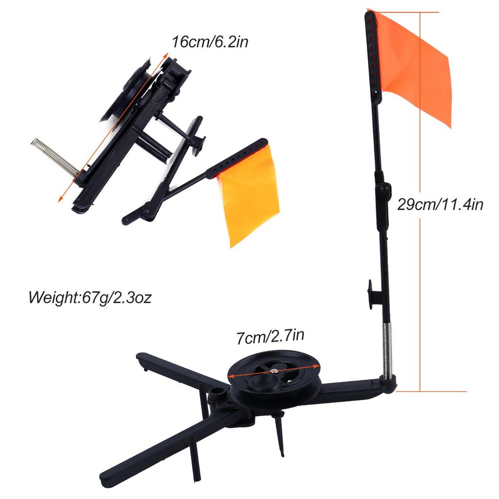 Telescopic Ice Fishing Tip Up  Fishing Gear Accessories Fishing Table Blue Plastic Ice Fishing Tools