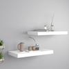 VidaXL Floating Wall Shelves 2 Pcs White 50x23x3.8 Cm MDF