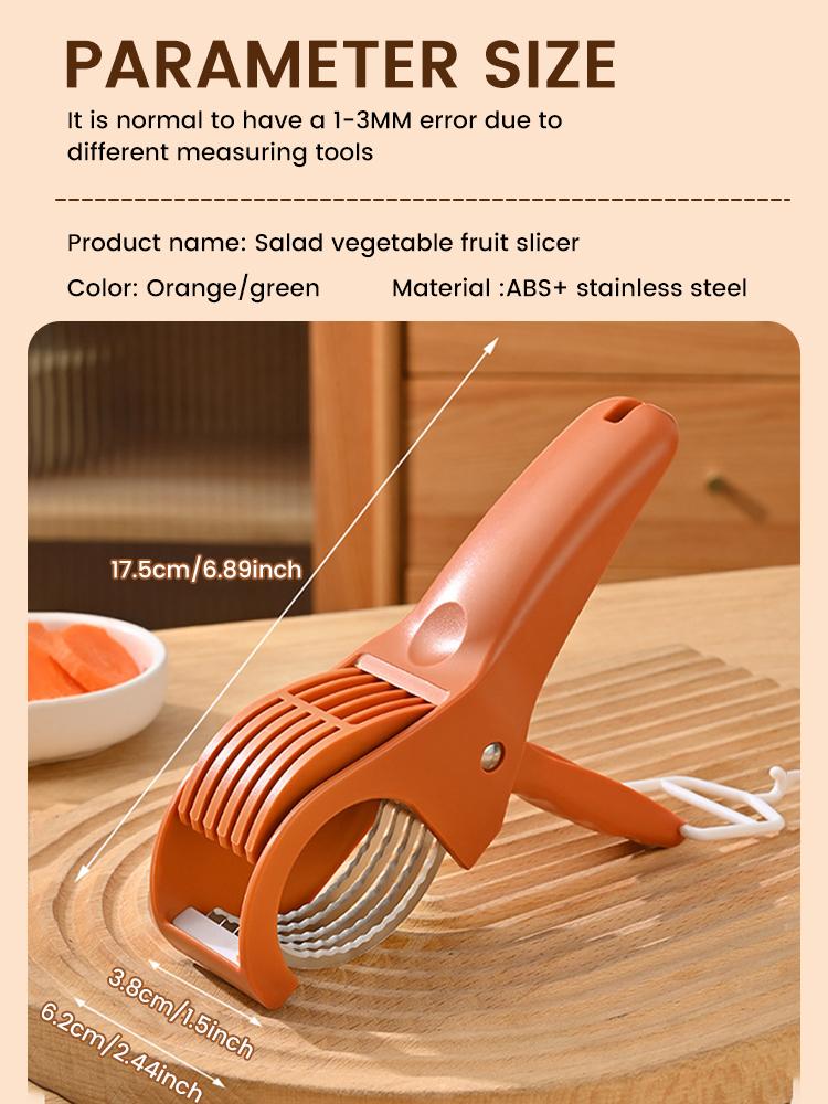 Salad Cutter Chopper Portable Manual Banana Slicer Creative Fruit Vegetable Slicer Home Kitchen Gadgets Chopping Tool Accessorie