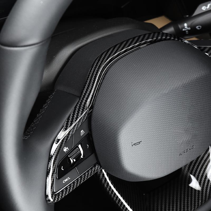 For Renault Grand Koleos 2024-2026 Car Tuning Carbon Fiber Steering Wheel Cover Trim Interior Steering Accessories