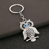 2 шт. Брелки Сова с Глазом Фатимы Металлическая Подвеска Сова для Сумки Рюкзака Ретро Брелок с Глазом Фатимы для Женской Сумки Кошелька