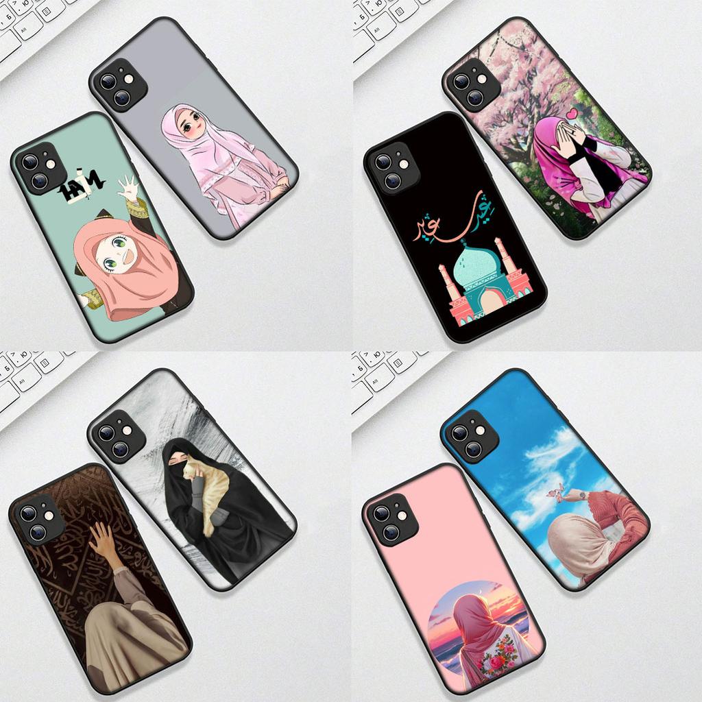 Cover for Apple iPhone 12 13 Pro XS Max Mini ProMax X XR Air 13Pro Casing Phone Case Arabic islamic muslim Muslimah Girl