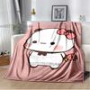 Cute Bubu and Dudu Series Blanket Flannel Cozy Soft Fleece Bedspread Classic Cartoon Blanket,Decke