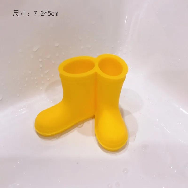 Креативный держатель для зубных щеток в форме дождевого башмака, силиконовый держатель для зубных щеток, органайзер для ванной комнаты, аксессуары, инструменты