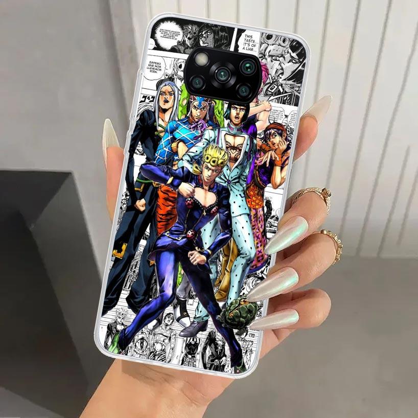 Чехол для телефона JoJo's Bizarre Adventure Golden Wind для Xiaomi Poco X5 X6 X7 Pro F7 Ultra M7 Redmi 15 15C 13 13C 12 12C 10 10A 10C 9 9