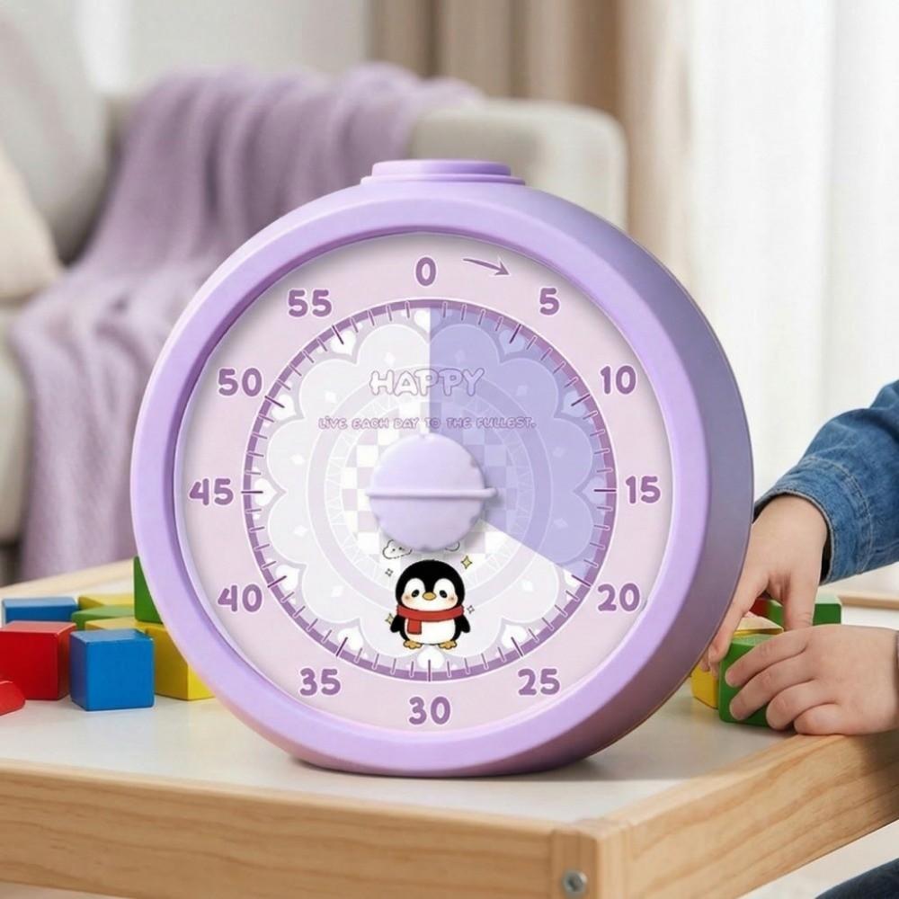 Silent Operation Visual Timer Portable Kitchen Timer Countdown Alarm Clock Study Tool