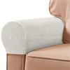SSH 2Pcs Sofa Arm Protector Anti-Slip High Elastic Polyester Soft To Touch Armrest Slipcover Household Supplies