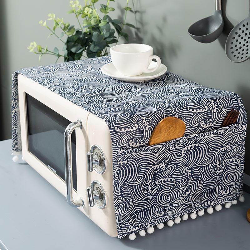 Table Cover Waterproof Dryer Covers for The Top Fridge Dust Cover Anti-slip Washer and Dryer Top Covers for Home and Kitchen Dust-proof