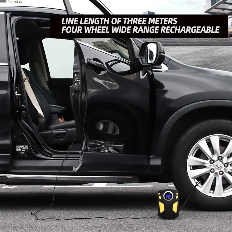 Мощный автомобильный воздушный насос, портативный интеллектуальный цифровой дисплей, ручной автомобильный воздушный насос, усилитель