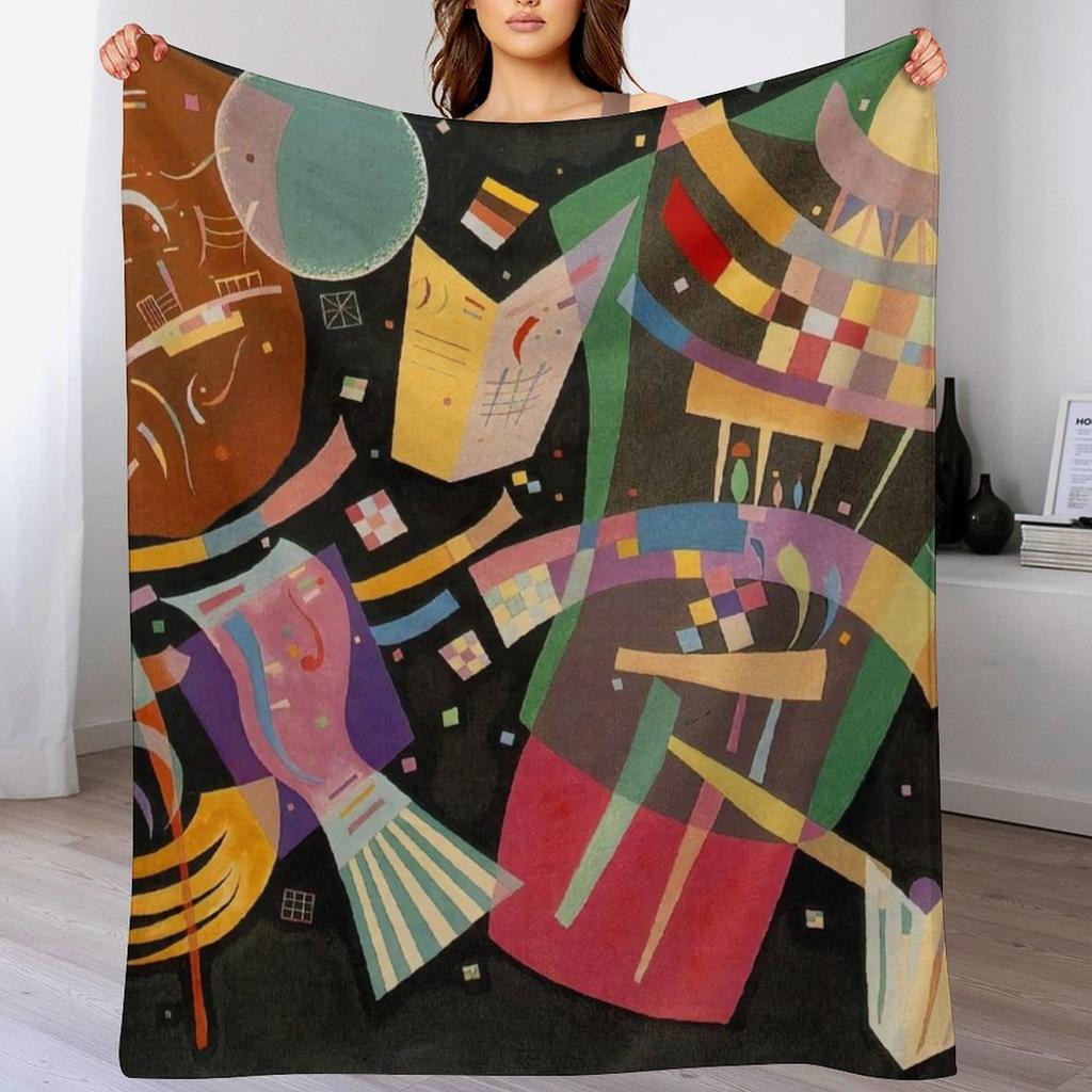 Wassily Kandinsky Throw Blanket Soft Warm Blanket Gift for Grandparents