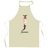 Tablier de cuisine - Jasmine Lettre - Impression bretonne - Coton résistant - Fabriqué en France