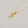 LUNNE 14k Gold Musical Note Pendant Necklace (Goldfilled) #GFN21