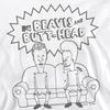 Beavis & Butthead Unisex Adult Couch Logo Sweatshirt