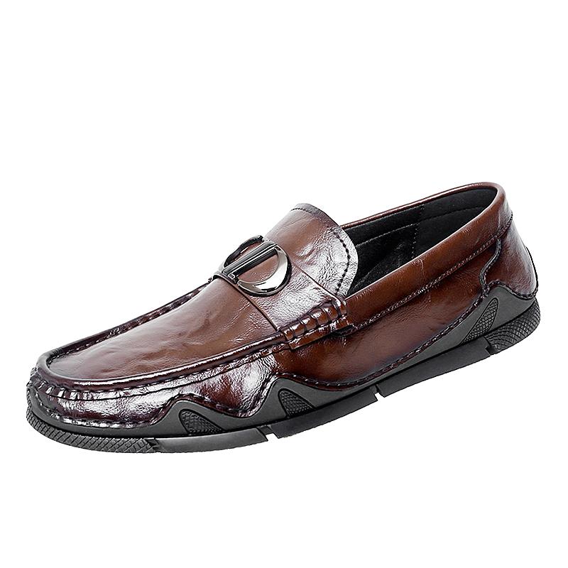Лоферы Кожаные Туфли для Мужчин Гольф Работа Бизнес Мужская Зеркальная Роскошная Обувь Дизайнер Скейт Крикет Стильная Повседневная Плоская Обувь