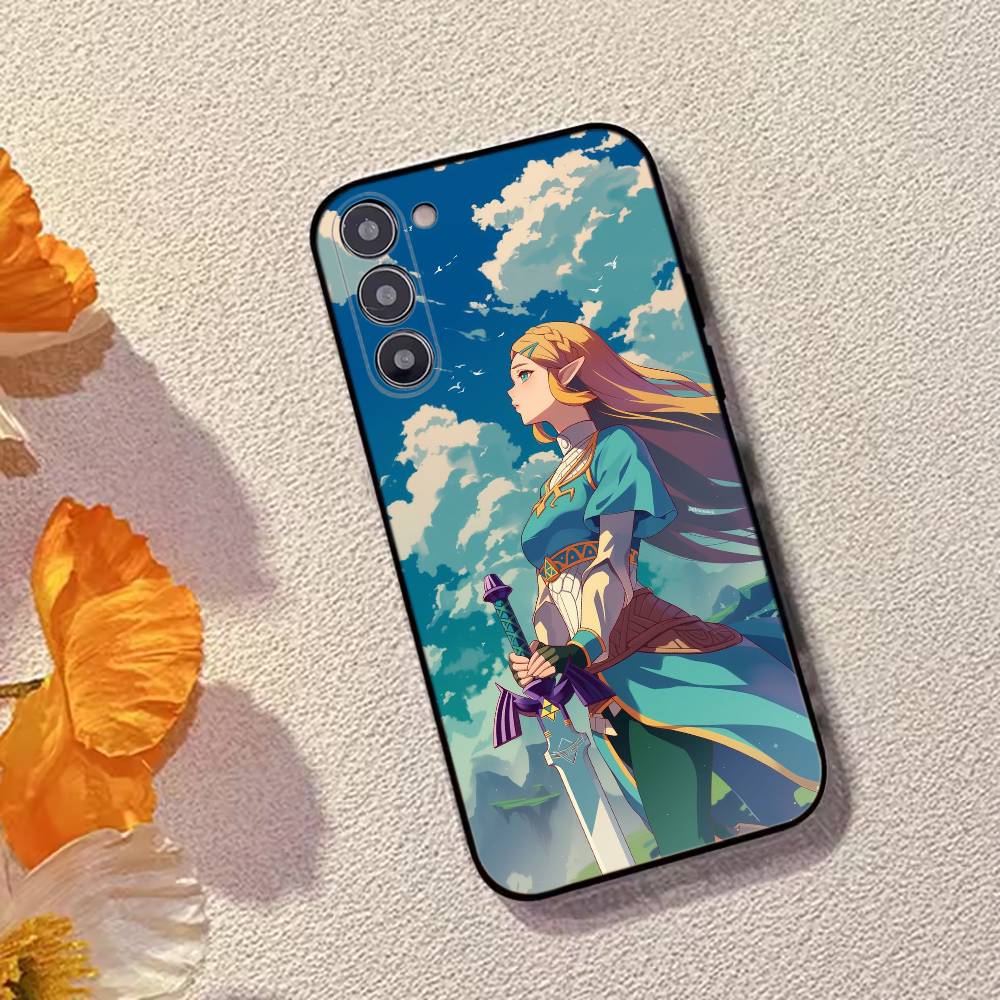 Чехол для телефона Игра The Legend of Z-Zelda Princess для Samsung Galaxy A73,A72,A71,A70,A53,A52,A51, Мягкий силиконовый черный чехол