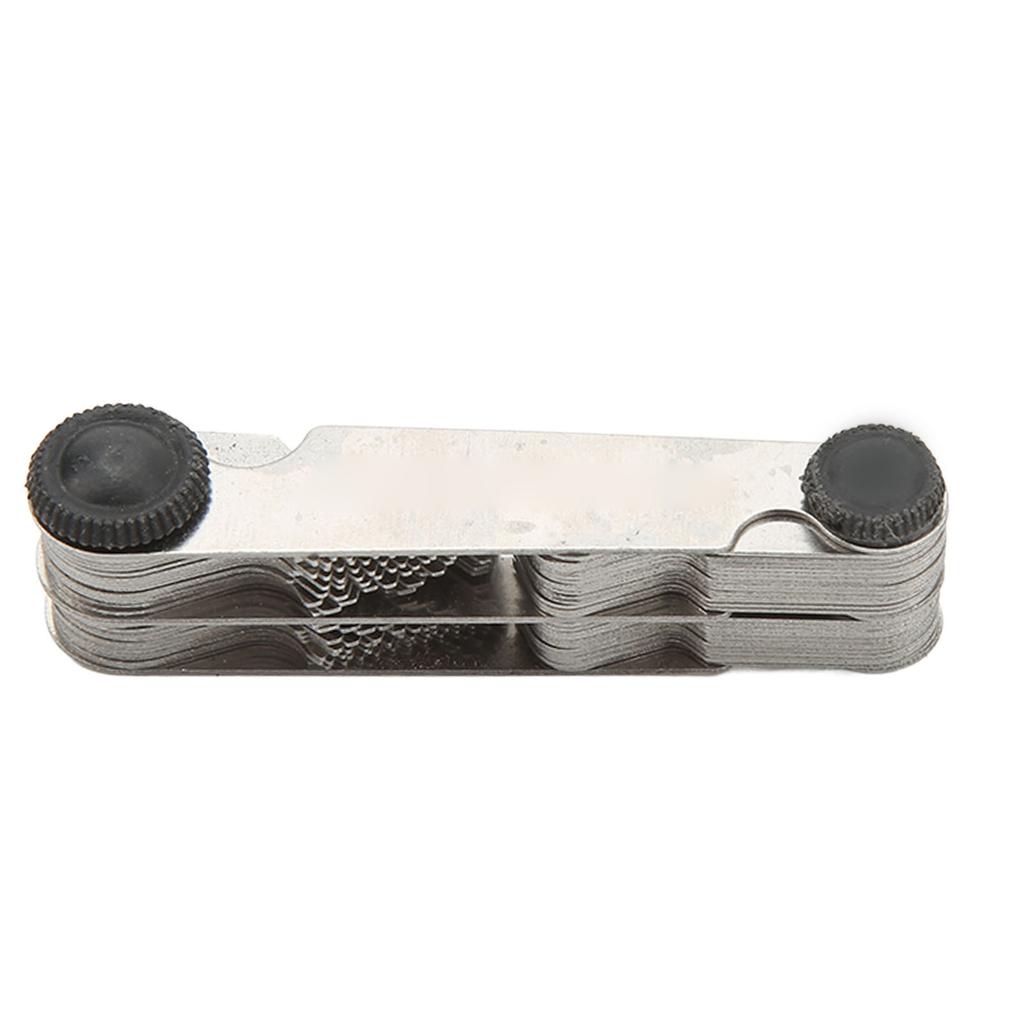 Металлический резьбомер для гитары Метрический Имперский 55 60 градусов Инструмент для измерения шага резьбы