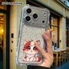 Phone Case: 2D flat suitable for iPhone 18 17 16 15 14 13 Pro, transparent four corner protective case, bright pink big eyes, Christmas and Halloween 