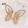 Golden Plated Brooch Women Hollow Butterfly Brooch, Decorative Badge Pin Pin, Sweater Cardigan Coat Dress Jewelry Accessories Shirt Decoration