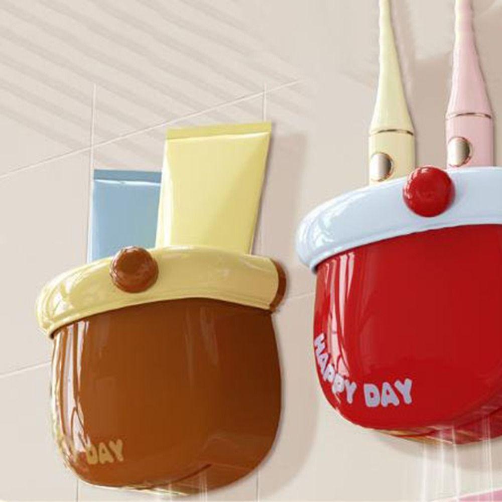 Магнитный органайзер без сверления, пластиковый держатель для ручек, милый контейнер для хранения на холодильник, кухня