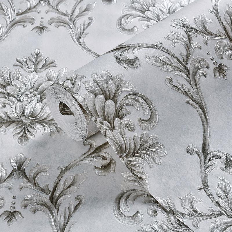3D самоклеящиеся обои Ретро Дамаск утолщенные самоклеящиеся 3d стерео обои настенные съемные обои с цветочным принтом спальня
