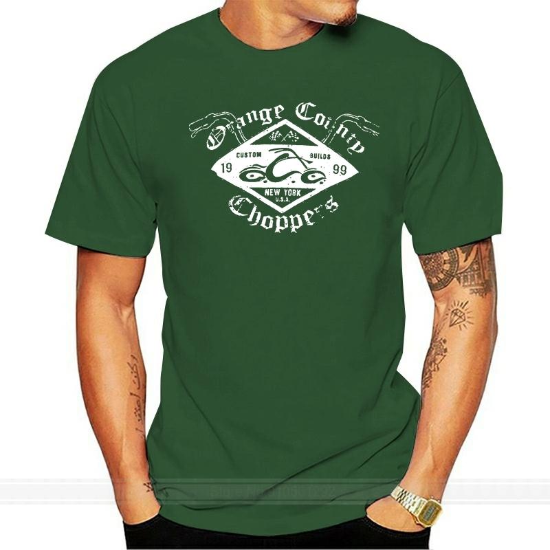 men summer cotton t shirt Official OCC T Shirt Orange County Choppers Custom Build BARS Cycle All Sizes male brand teeshirt