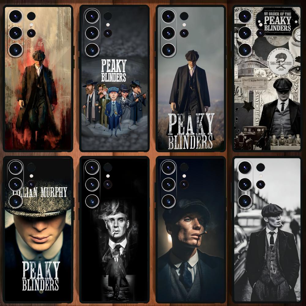 Phone Case For Samsung Galaxy S25 S24 S23 S22 S21 S20 Plus Ultra Note20 Thomas Shelby Peaky Blinders Soft Black