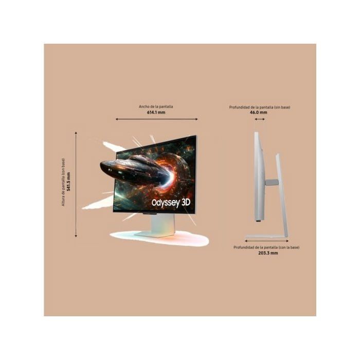 Samsung Odyssey 3D LS27FG904XUXEN 27" LED IPS UltraHD 4K 165Hz Altura Ajustable FreeSync Premium