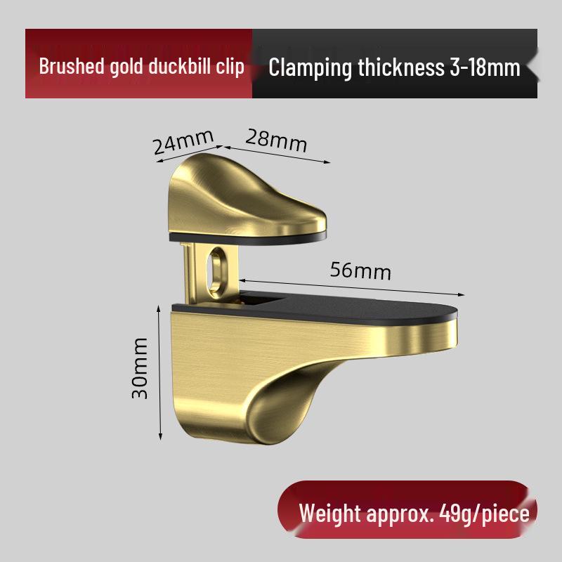 Регулируемый кронштейн-зажим для стеклянной полки