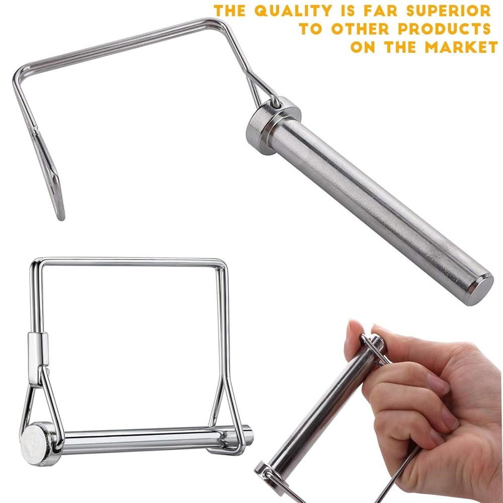 10 шт. Большой штифт сцепного устройства прицепа Сверхпрочный штифт сцепного устройства прицепа Предохранительный стопорный штифт 5/16 X 2-3/4 (8X70MM)