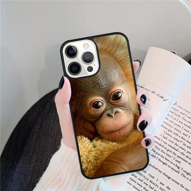 NEW ORANGUTAN monkey BABY Phone Case Cover For iPhone 17 Air 15 16 14 13 12 Pro Max 11 Pro Max Plus Coque Shell