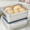 with Plastic Cover Stainless Steel Food Storage Box Rustproof Food Container  Sausage