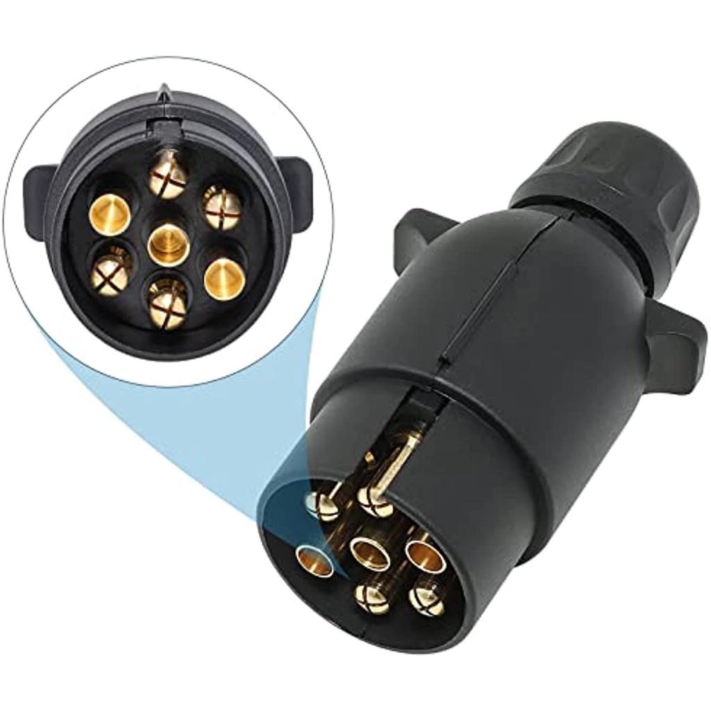 7-контактный разъем для прицепа N типа 12 В водонепроницаемый пластик для автомобиля эвакуатор прицеп грузовик караван дом на колесах 7-контактный разъем адаптера типа N подключение прицепа