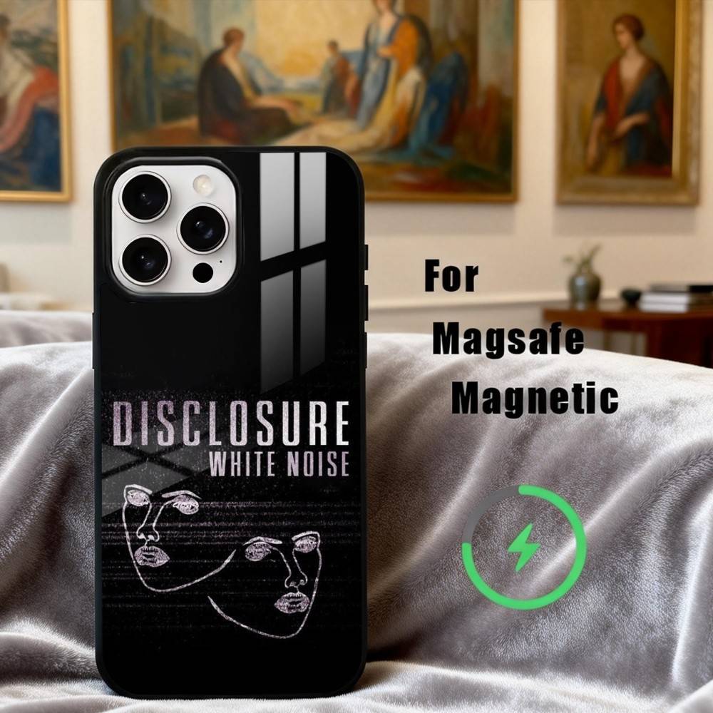 Чехол для телефона Deep House D-Disclosure Band для iPhone17,16,15,14,13,12,11 Plus,Pro Max Магнитный Для беспроводной зарядки Magsafe