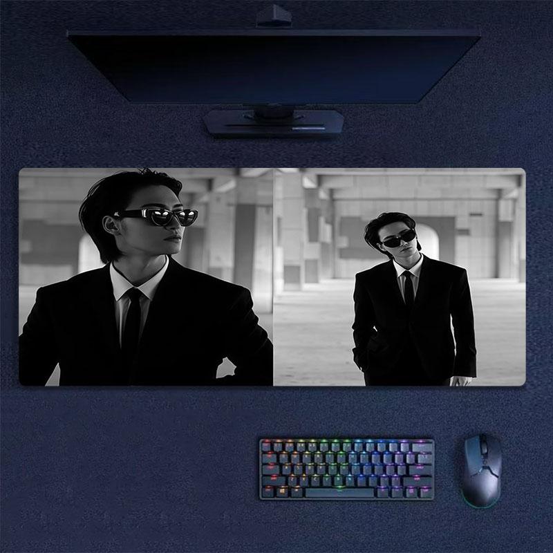 Seonghwa Mouse Pad, Large Gaming Desk Mat, Non-slip XXL Mousepad for Laptop & Tablet, Mini PC Playmat with Stitched Edges