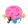 DIY Cake Silicone Mold Seahorse Flip Sugar Mold Handmade Soap Mold Cocolate Mould Cake Baking Decoration