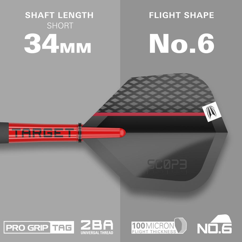 Target SCOPE 90% 10 SOFT TIP 18G DARTS 210379