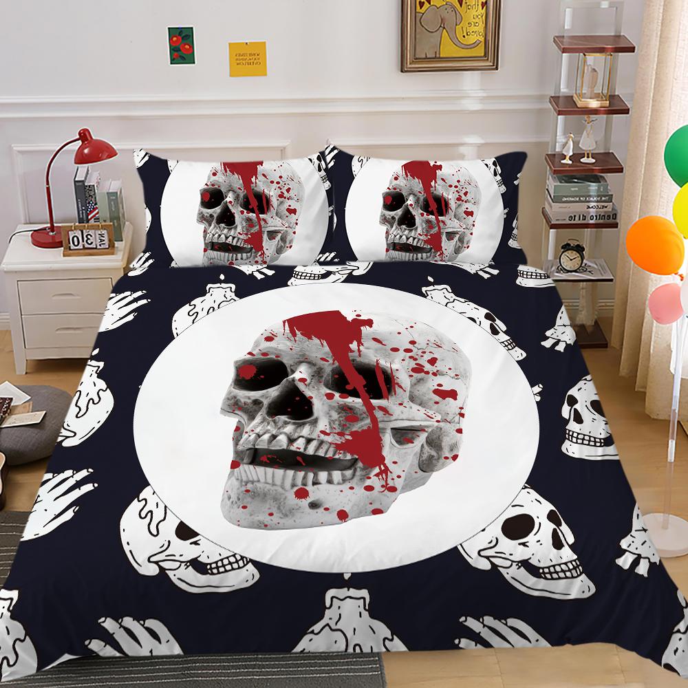 Halloween Home Bedding Down Duvet Cover Set Bedroom Duvet Cover Pillowcase Single/double Bed Full Size Home Decoration Bedding