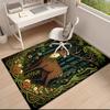 1pc Medieval cats and deer Carpet Rug for Living Room Bedroom Home Sofa Decoration,Kids play Non-slip Floor Mat