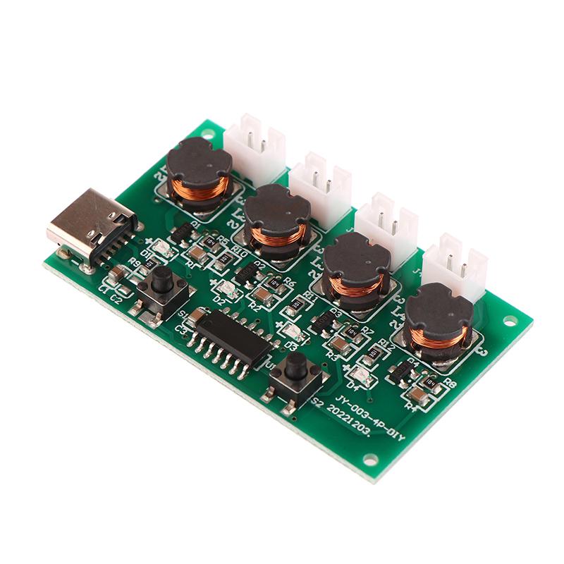 Мини-увлажнитель DC5V Type-C, наборы для самостоятельного изготовления, плата управления туманообразователем, 4 листа пленки для распыления тумана, модуль колебаний