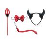 Cosplay Costume Halloween Cosplay Accessories Plastic Headband Bowtie Tail Set  Cosplay