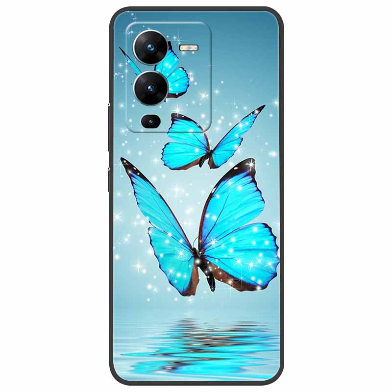 Для vivo V25 Pro Чехол V2158 Мягкий Силиконовый ТПУ Чехол для телефона Для vivo V25 Pro 5G Чехол Ударопрочный Capa V 25 Pro V25Pro Coque Крутой
