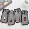 Чехол для телефона Человек-паук Милый для iPhone 17 Air 16E 16 15 14 13 12 11 8 7 mini Pro Max Plus Матовый Полупрозрачный Мягкий