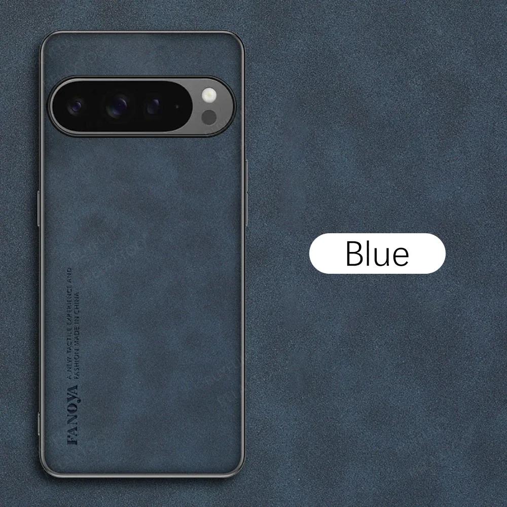 Чехол из натуральной овчины для Google Pixel 9 Pro XL 8 8A 7 7A 6 6A Pro 4G 5G Мягкий бампер для защиты камеры Силиконовый чехол для телефона