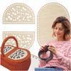 Base Bottom Plywood Crocheting Bottom Picnic Basket Set Bottom and Lid