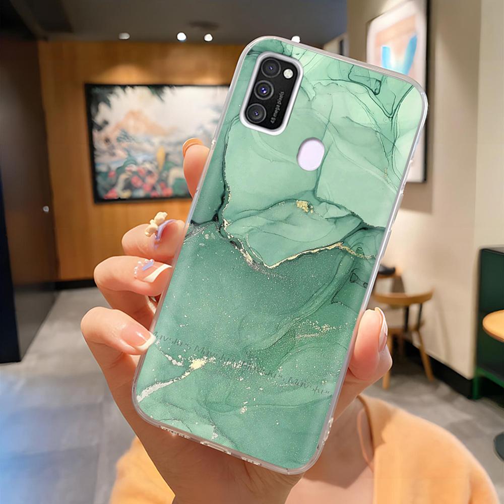 Для Samsung Galaxy M21 M31 Чехол Мягкий ТПУ Мягкий Силикон Модный Чехол для Телефона Для Samsung M21 M31 Funda Роскошная Задняя Крышка Coque Para