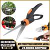Садовые ножницы для травы Сверхострые ножницы для травы со стальными ручными ножницами, вращающимися на 360 градусов Многофункциональные садовые ножницы