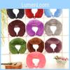 Cozy Plush U-shaped Neck Pillow Pp Cotton Filling Travel Cushion For Car And Outdoor