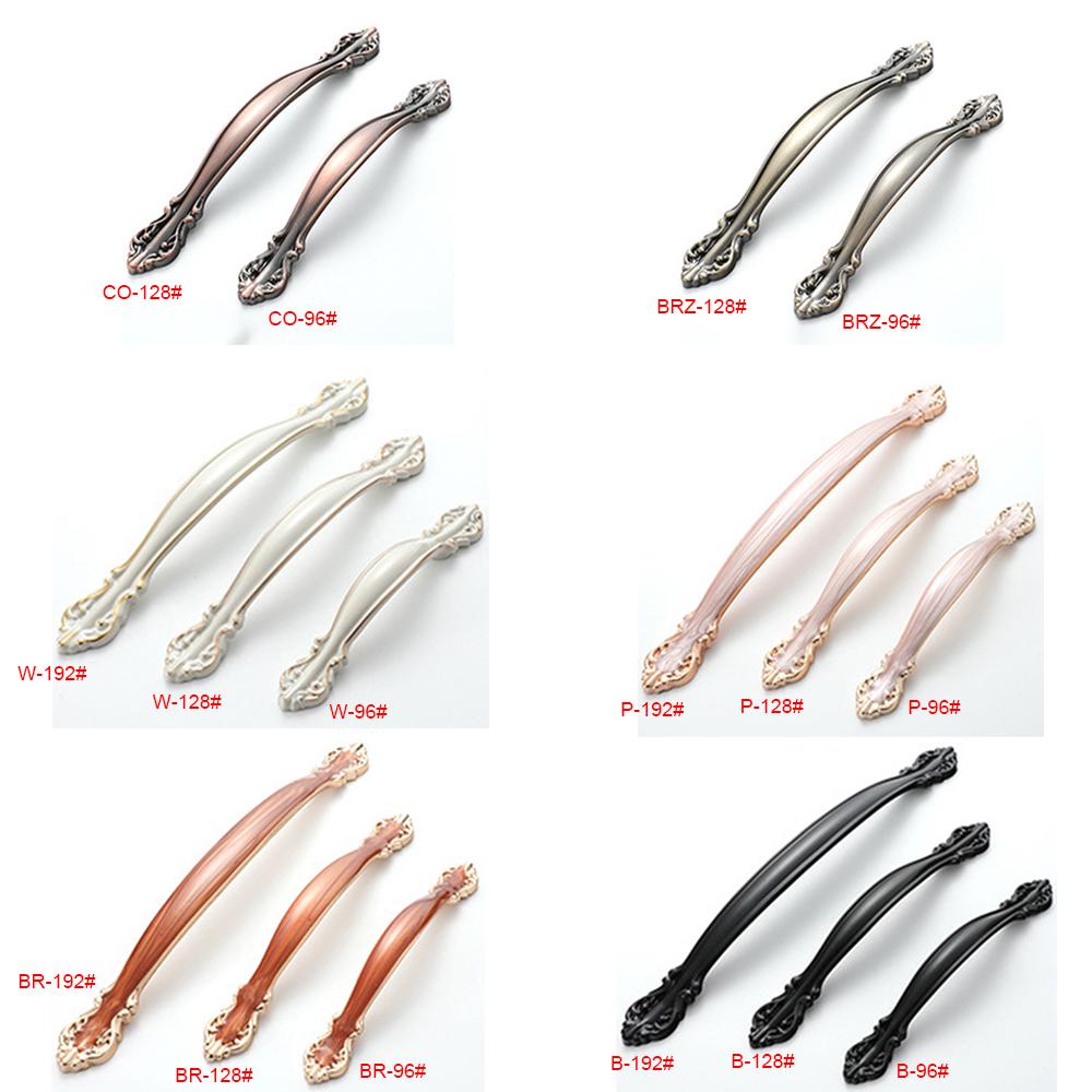 Ручки для вытягивания дверей кухонного шкафа, винтажные ручки в европейском стиле из алюминиевого сплава, мебельная фурнитура для шкафа с винтом