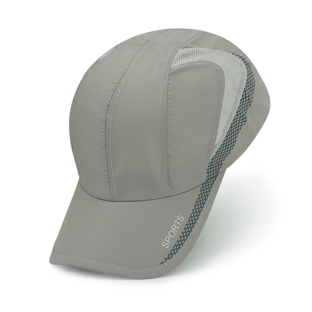 Croogo Mesh Sports Baseball Running Mesh Cap for Men and Sun Breathable Cap, Cap, Cap, Women, Protection, Quick-Drying, Lightweight, (CP02-Light Gray)
